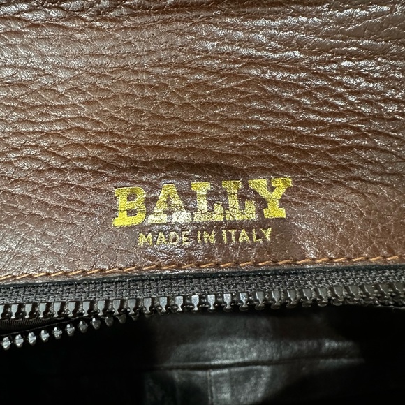 Bally Vintage Brown Leather Turn Lock Bag 1970s 1980s - Picture 12 of 12